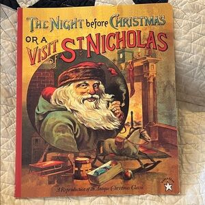 Night Before Christmas Antique Retro book